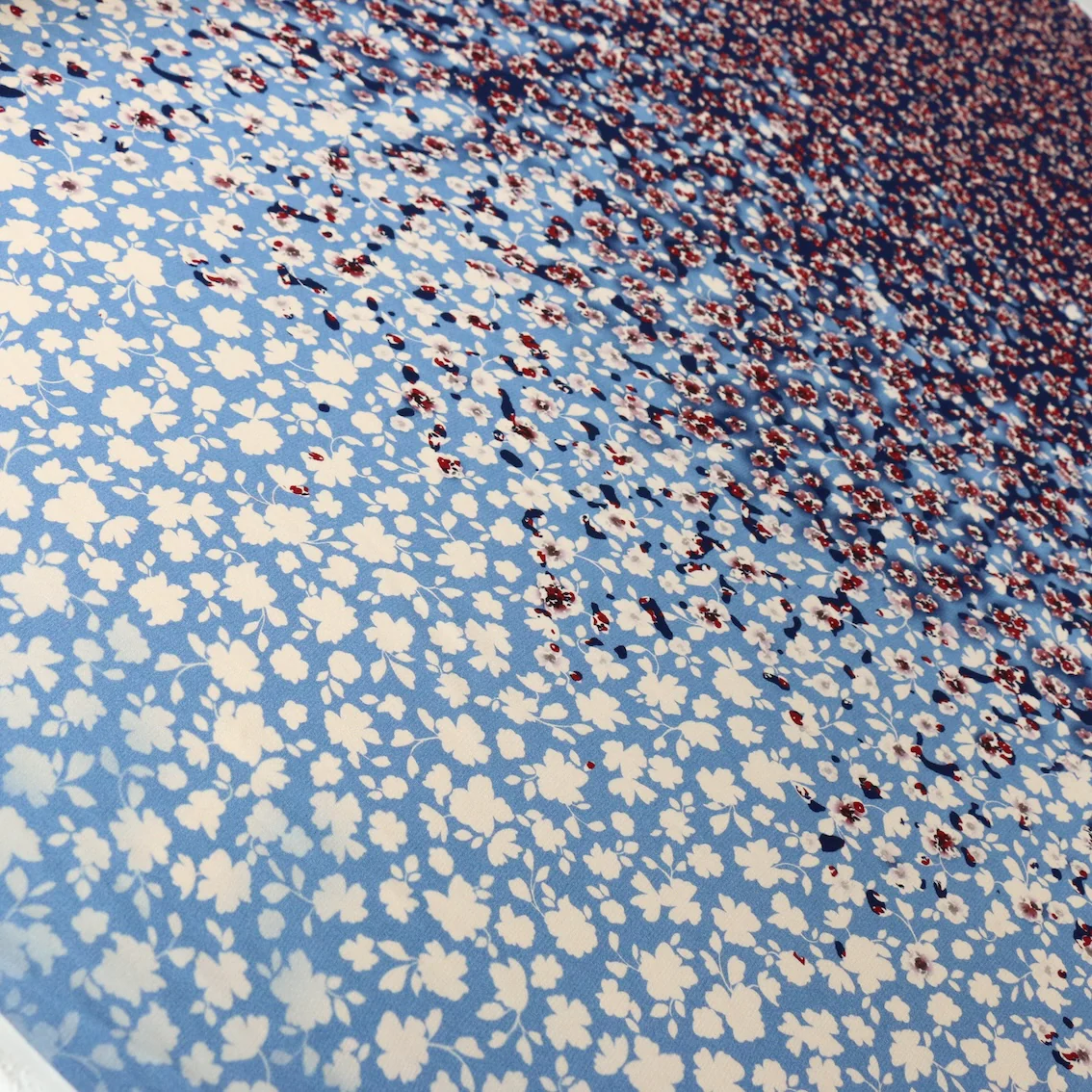 Falling Blooms Viscose Crepe - Image 3