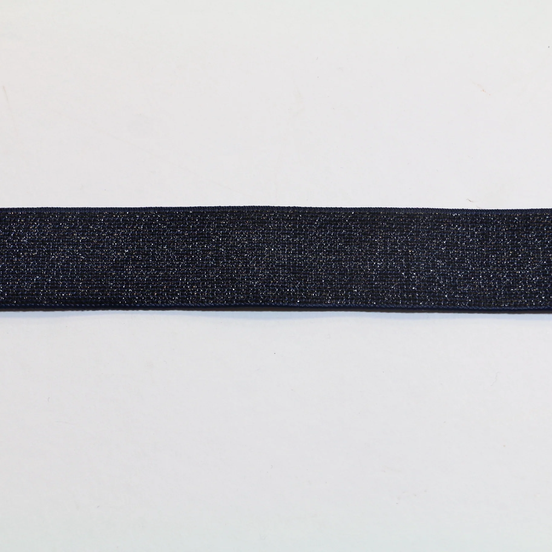 Fancy Elastic Elastic (25mm/ 1") - Navy/Navy Lurex - Image 2