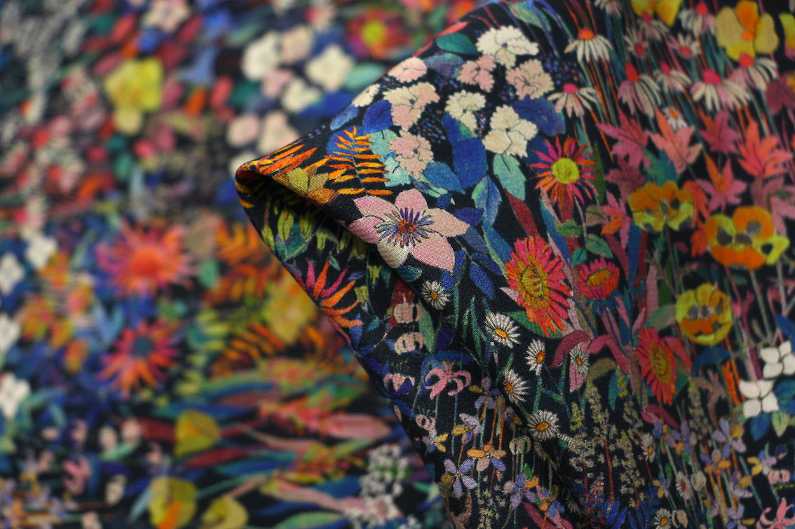 Faria Flowers - Liberty Silk Crepe De Chine