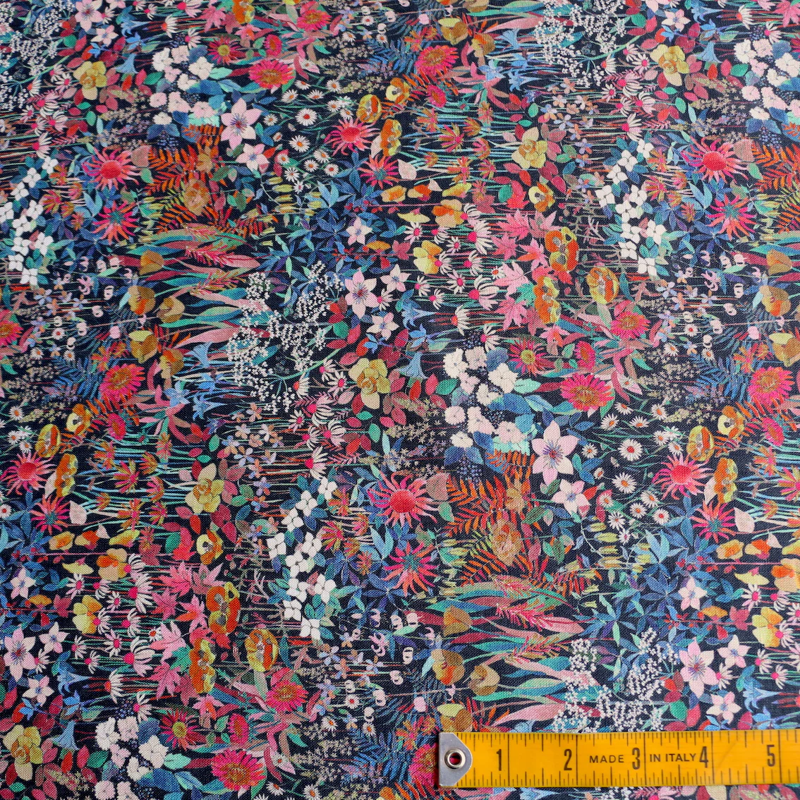 Faria Flowers Pink - Liberty Sycamore Linen - Image 3