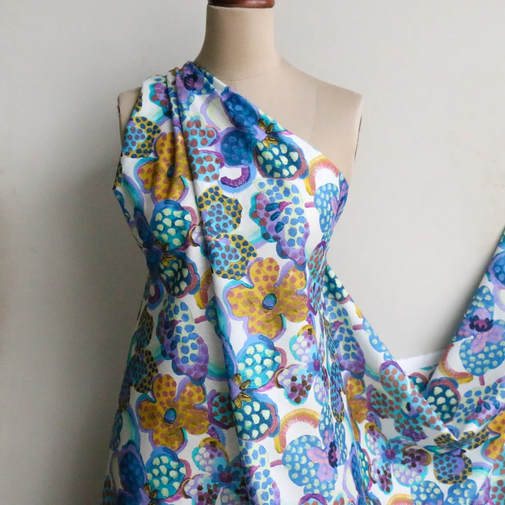 Fauvism Floral Blue - Image 5