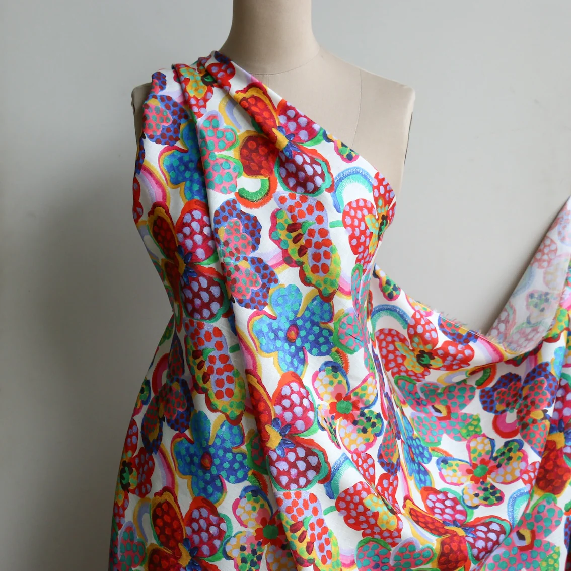 Fauvism Floral - Liberty Sycamore Linen - Image 5