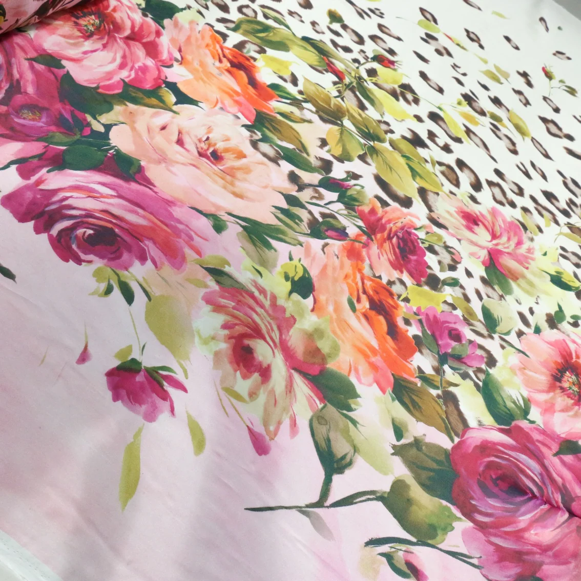Feline Flowers Silk Chiffon - Image 2