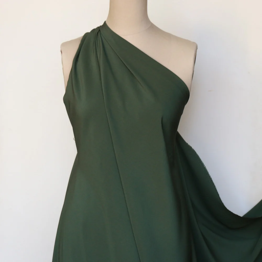 Fern Seta Stretch Silk Crepe De Chine - Image 4