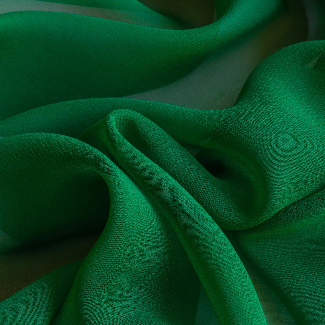 Fern Silk Georgette - Image 2