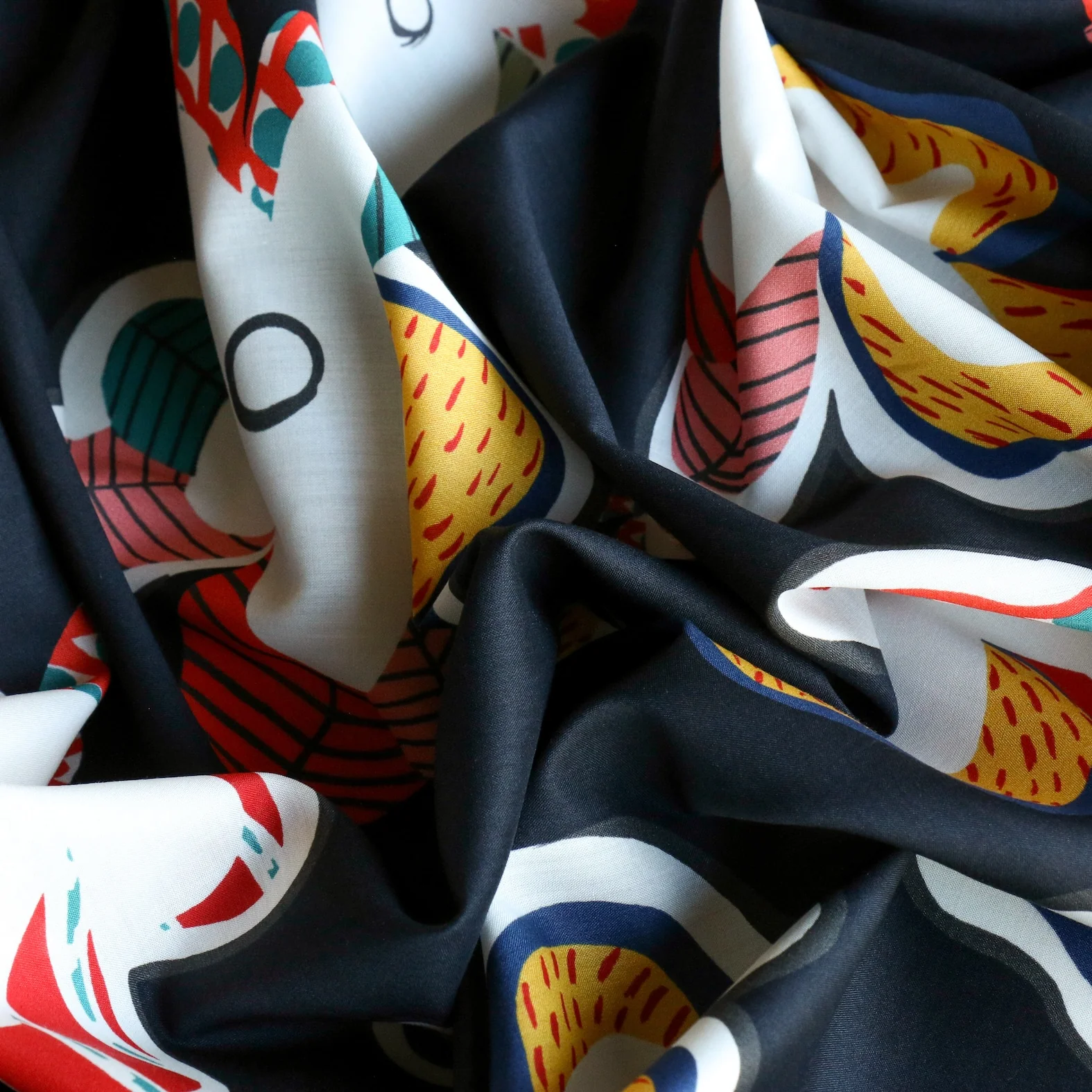 Festival Flower Black - Liberty Tana Lawn™ - Image 2