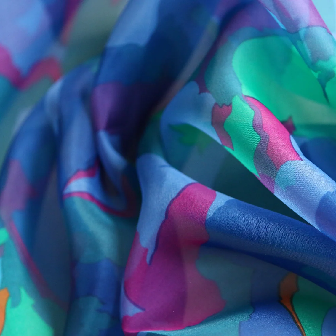Festivale Blu Silk Organza - Image 2