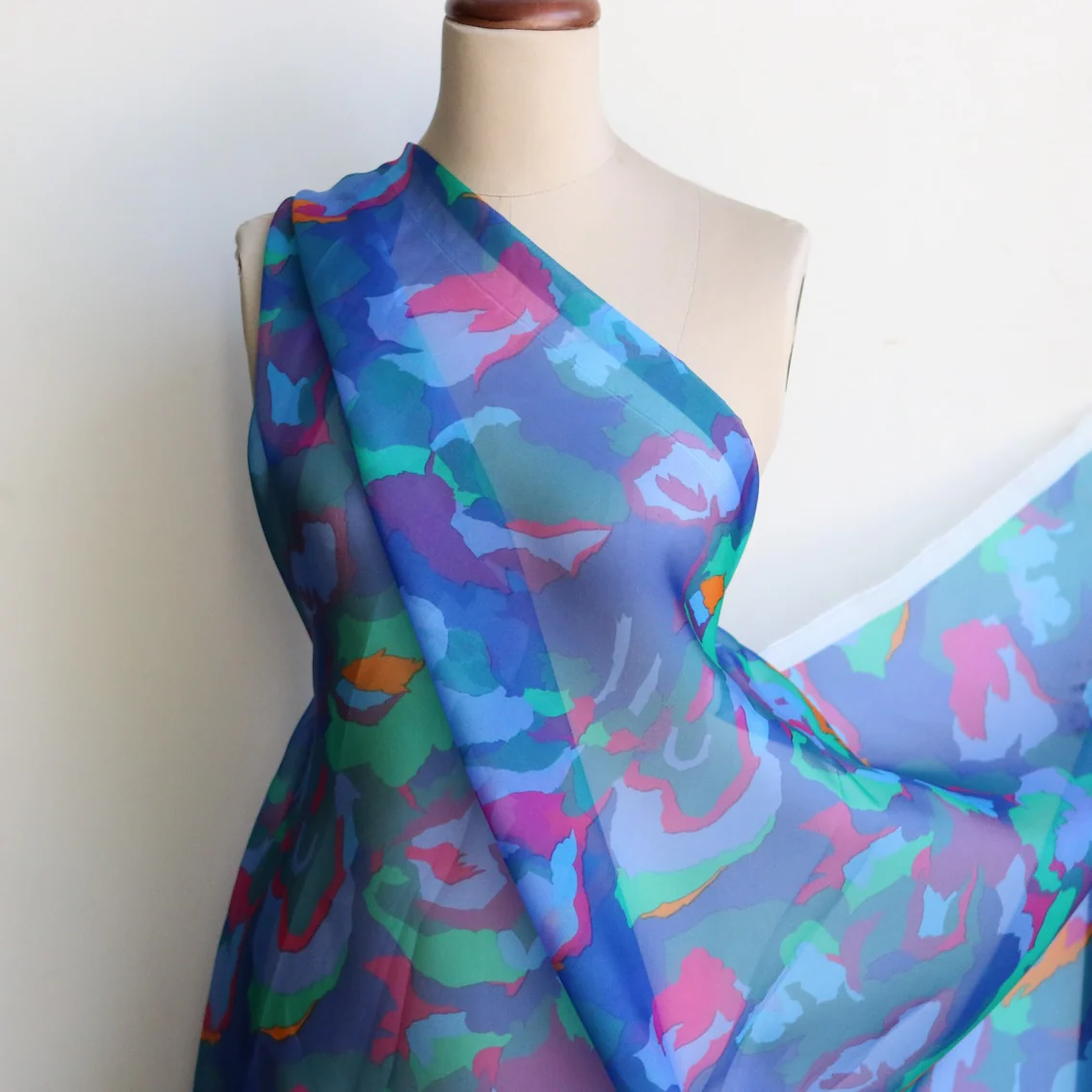 Festivale Blu Silk Organza - Image 4