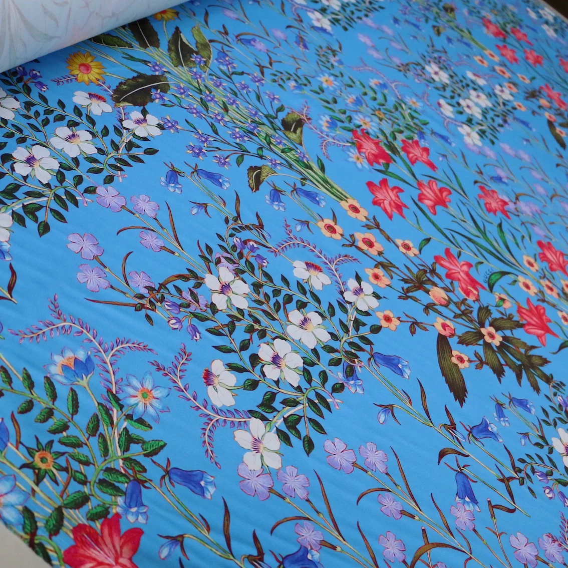 Fields Of Blue Stretch Cotton - Image 5
