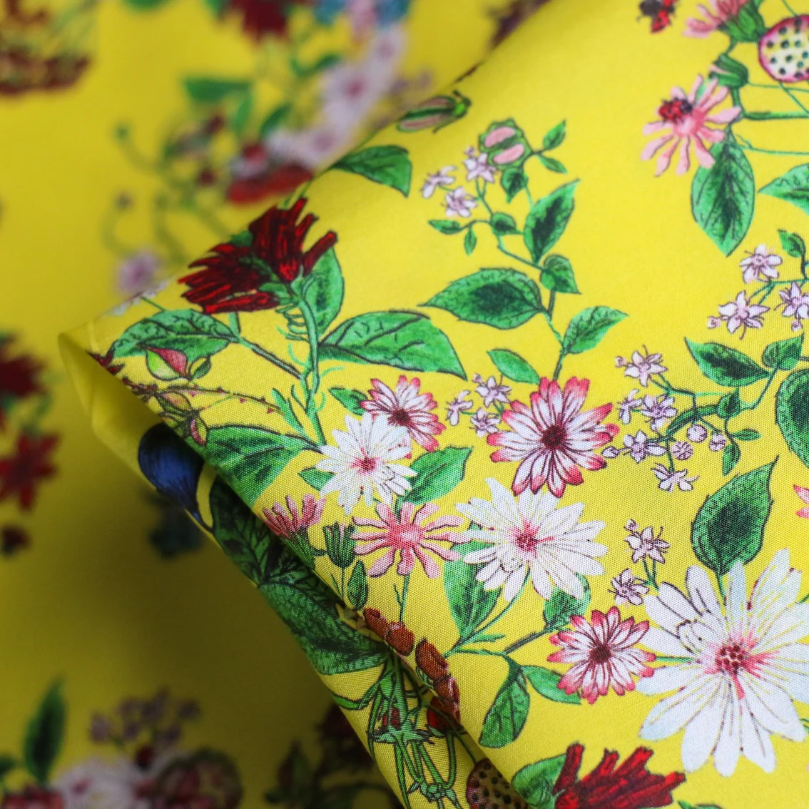 Fields Of Summer Silk/Cotton Voile