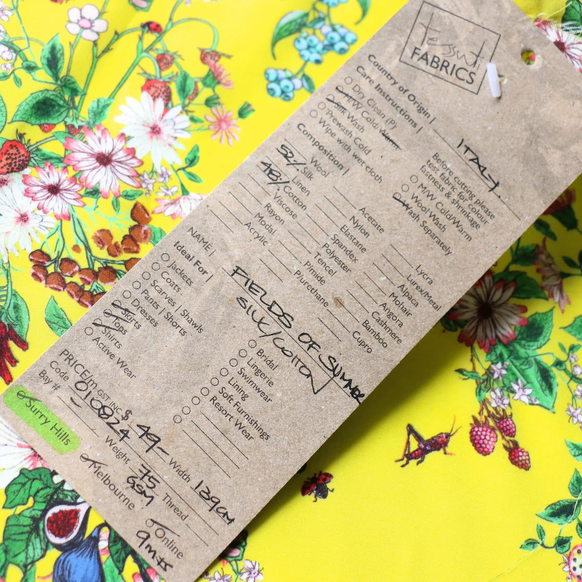 Fields Of Summer Silk/Cotton Voile - Image 4