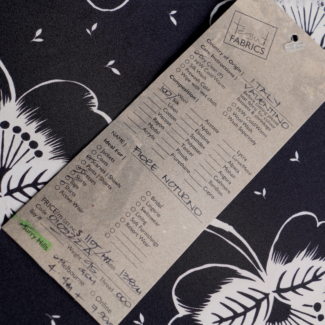 Fiore Noturno - Silk Crepe De Chine - Image 5