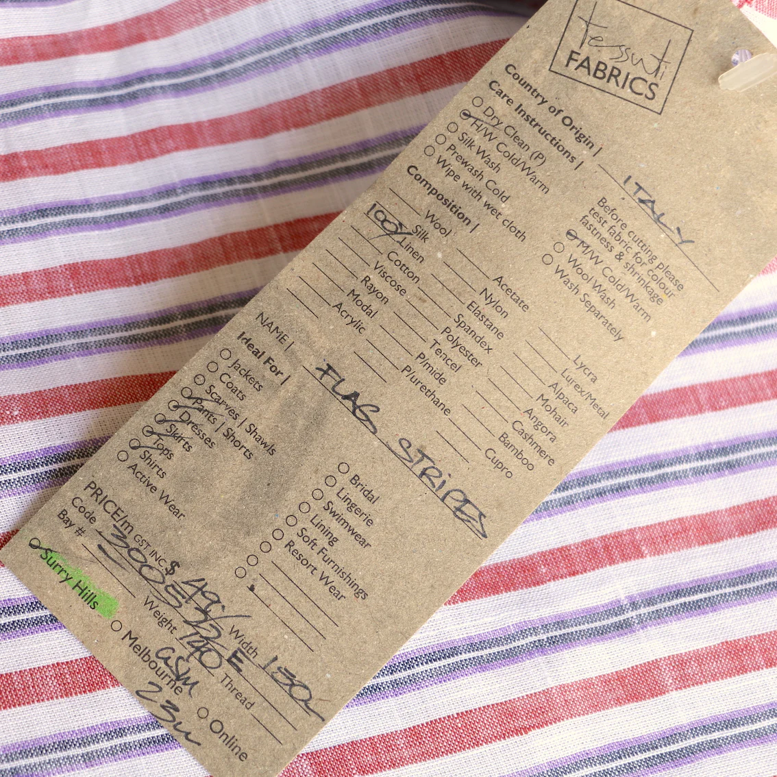 Flag Stripes Linen - Image 3