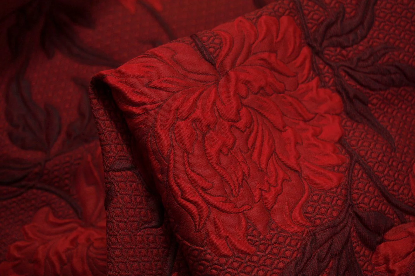 Flame Rose Jacquard