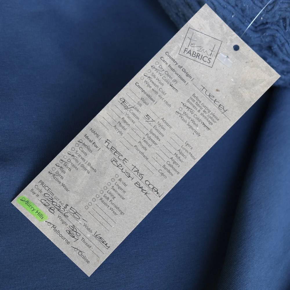 Fleece Tag Ocean Brush Back - Image 3
