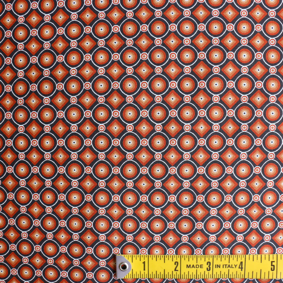 Fleetwood Mosaic Orange Cotton Shirting - Image 3