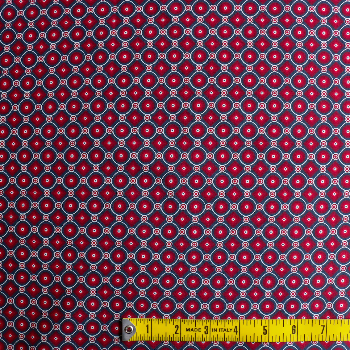 Fleetwood Mosaic Red Cotton Shirting - Image 3