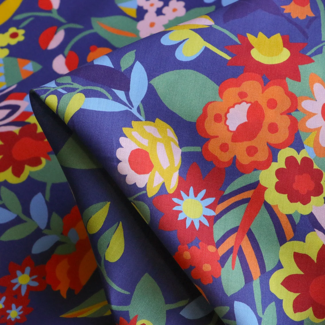 Floral Ballet Navy - Liberty Tana Lawnâ˘