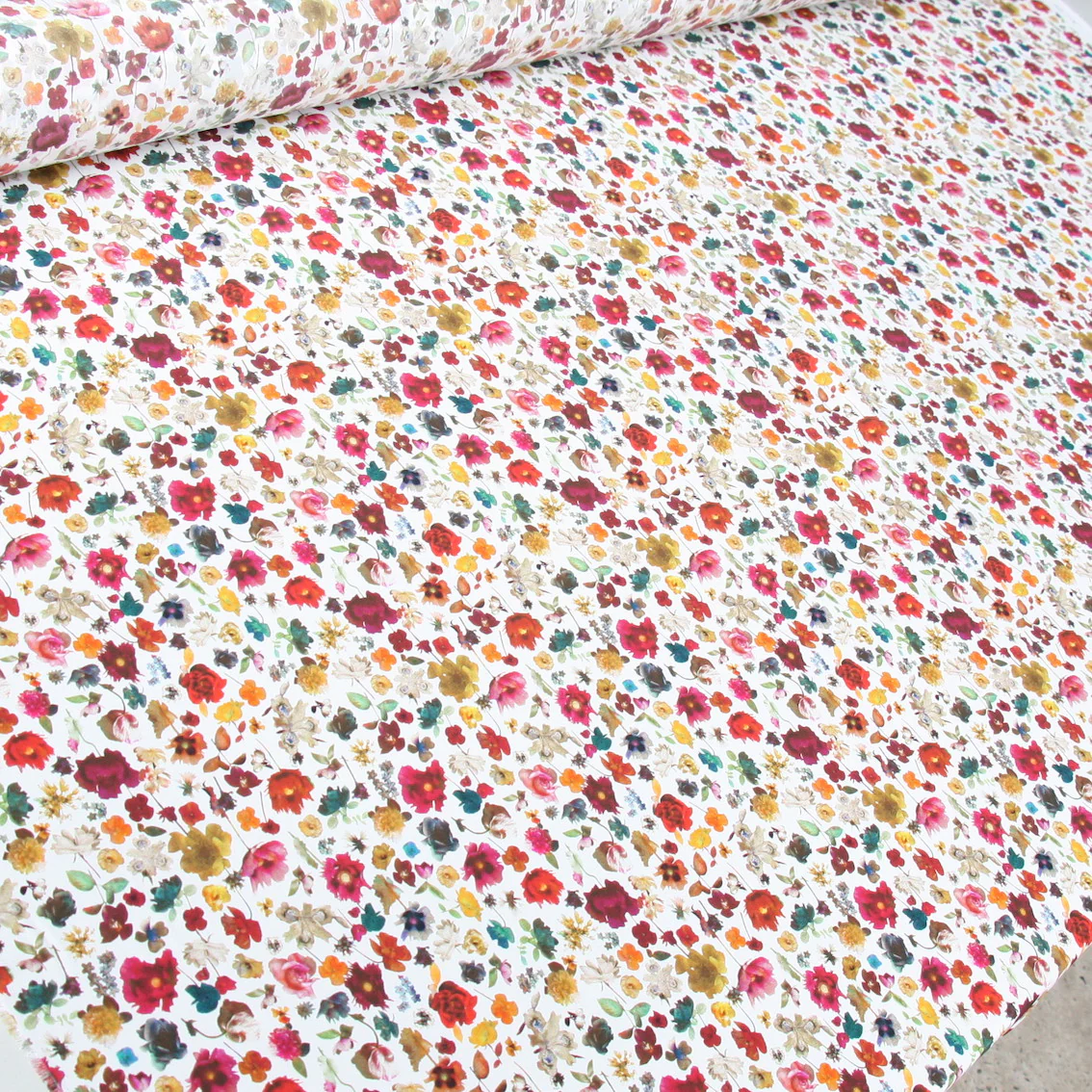 Floral Edit White - Liberty Silk CDC - Image 5
