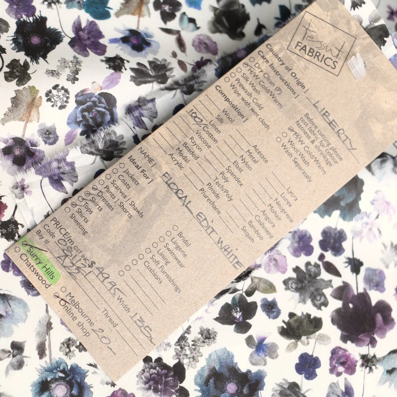 Floral Edit White - Liberty Tana Lawn™ - Image 5