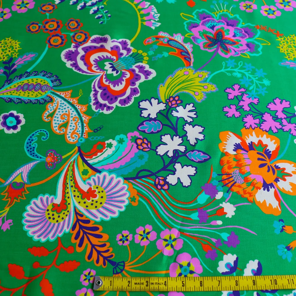 Floral Symphony Green - Liberty Sycamore Linen - Image 3