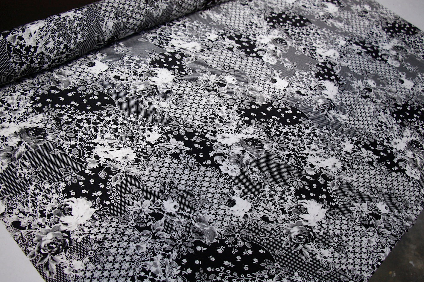 Floral Test Pattern Technical Polyester - Image 4