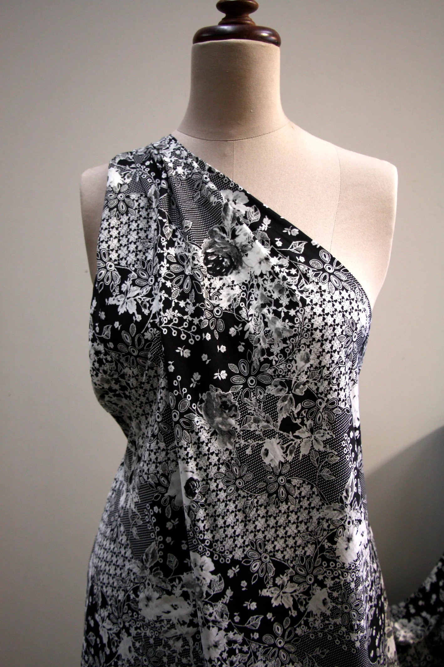 Floral Test Pattern Technical Polyester - Image 5
