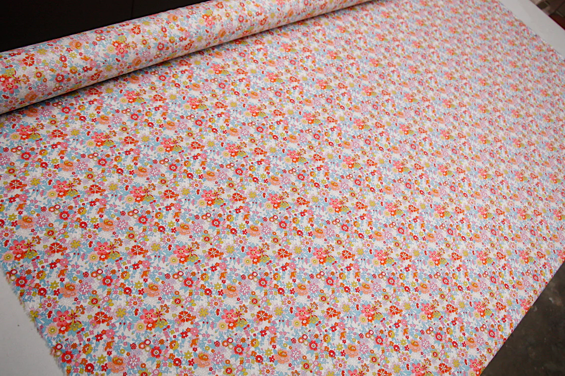 Floral Waltz Blue/Red - Tana Lawn - Image 3