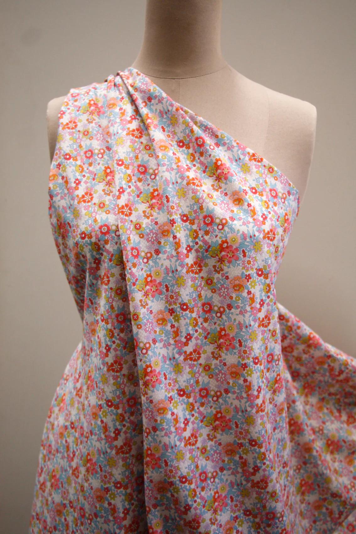 Floral Waltz Blue/Red - Tana Lawn - Image 4