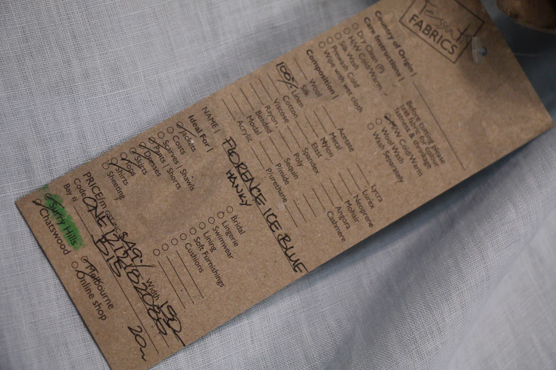 Florence Ice Blue - Enzyme Washed Linen - Image 3