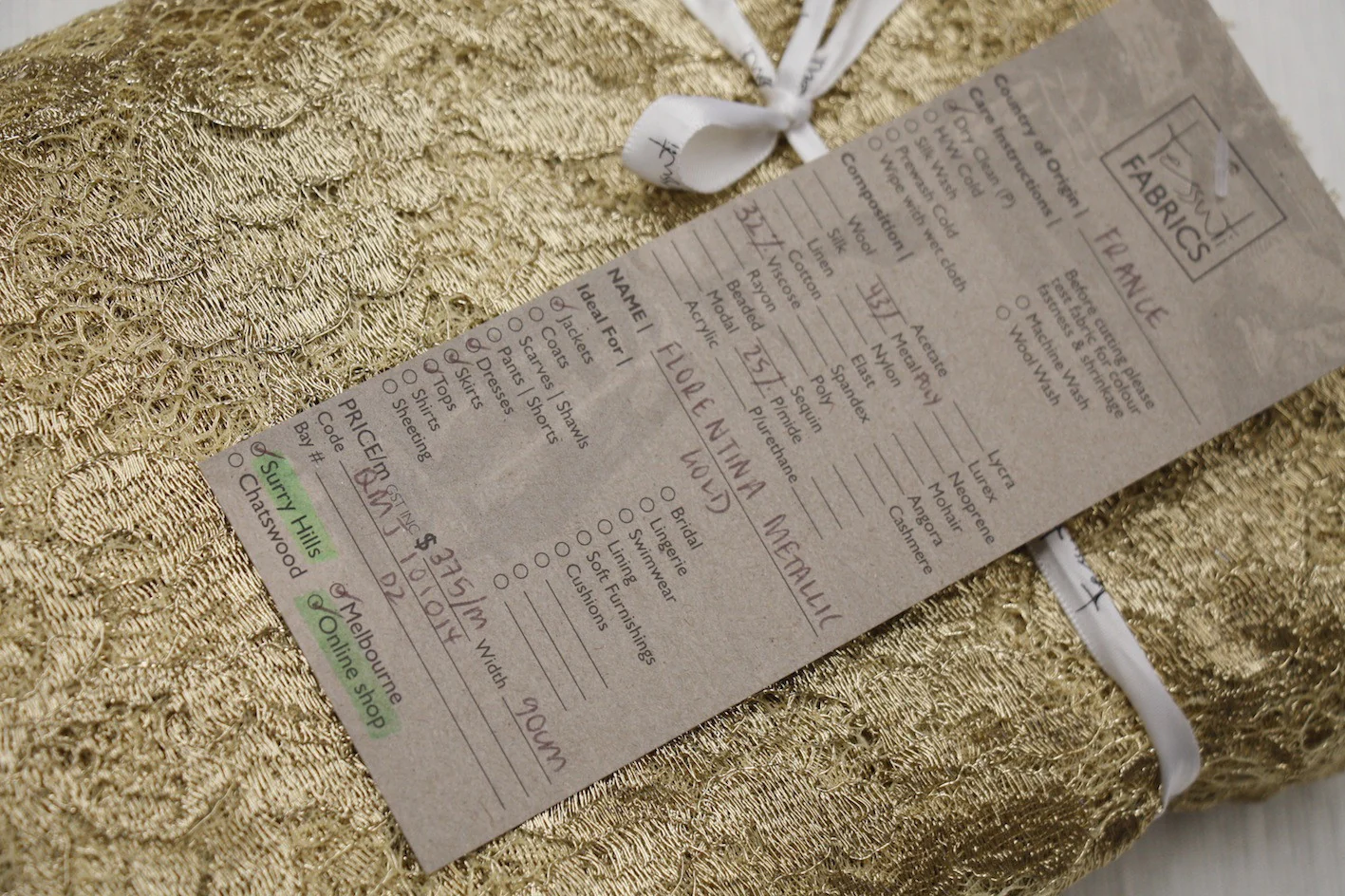 Florentina Metallic Gold - Image 2
