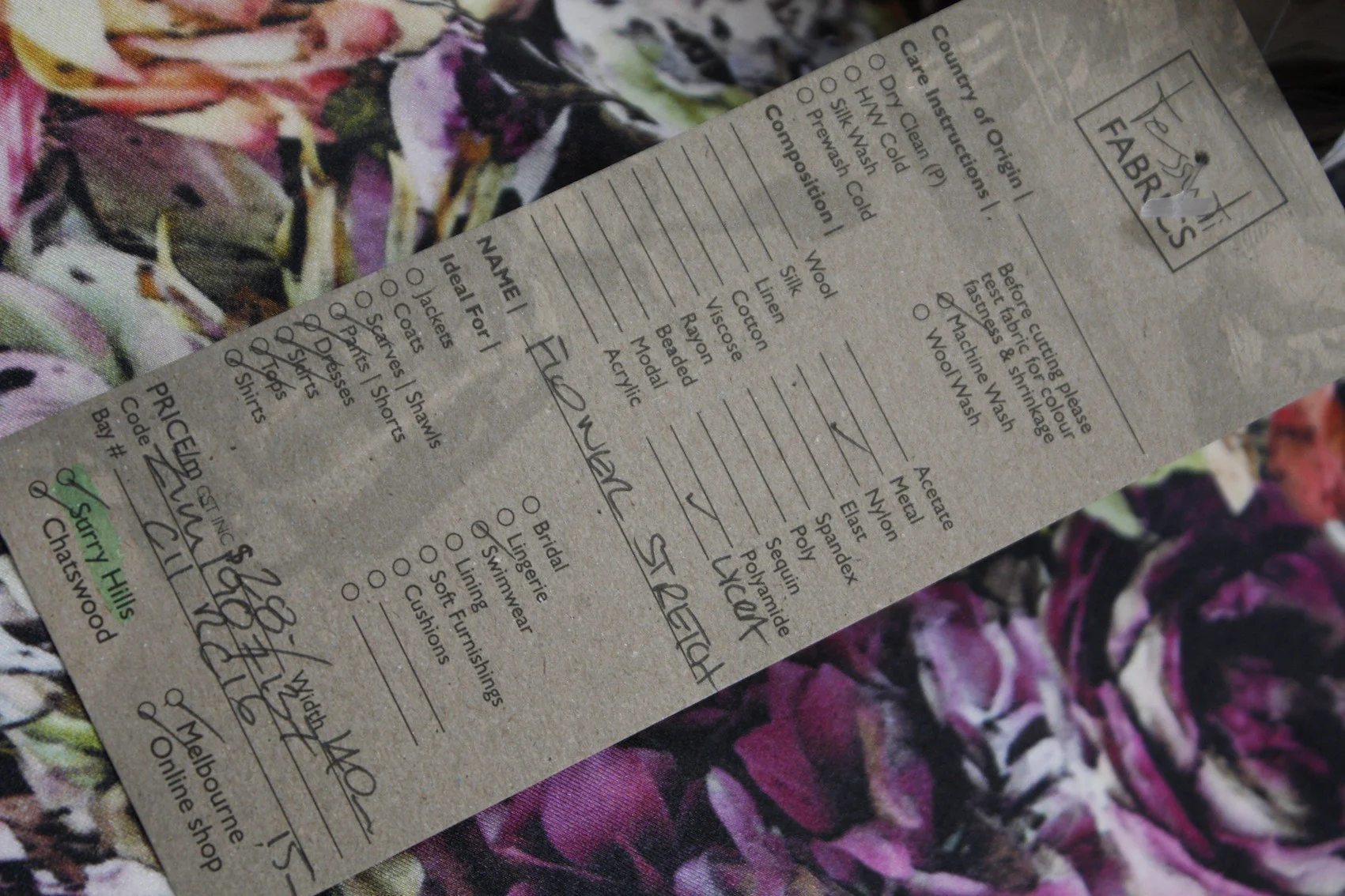 Flower Stretch - Swimwear Fabric - Image 6