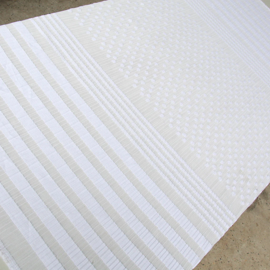 Folded Spot & Stripe Pleated Mesh Tulle - Image 5