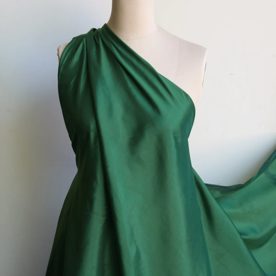 Forest Green Habutai - Image 3