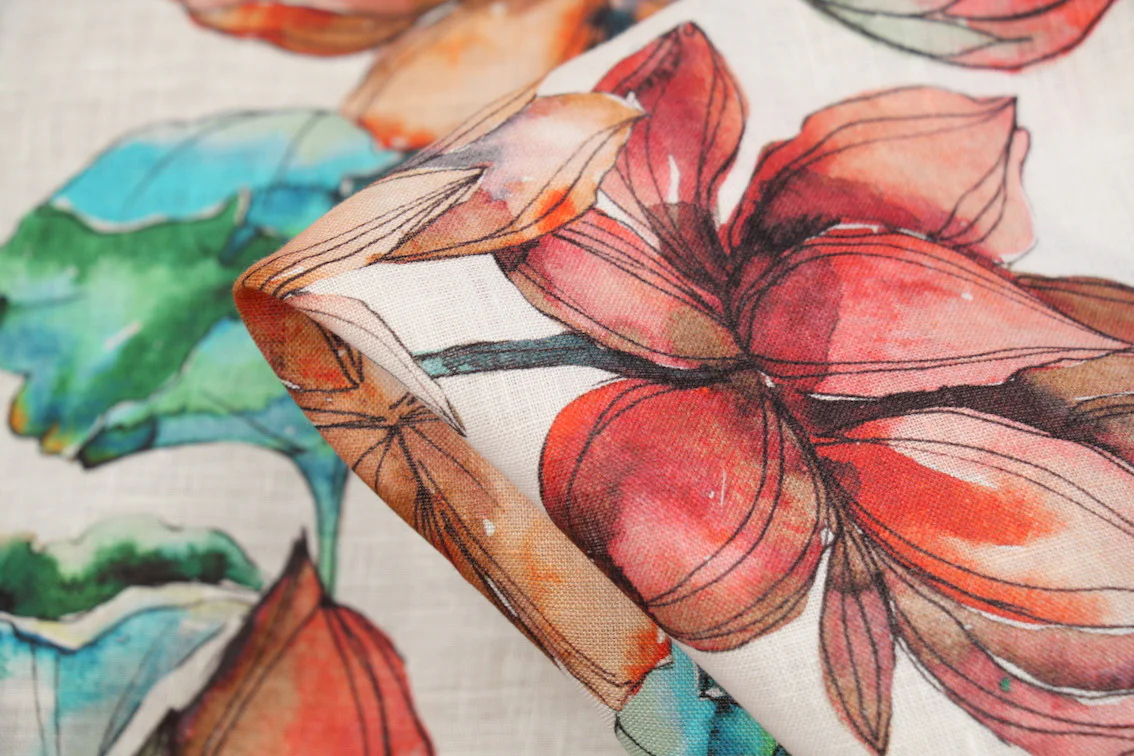 Forget Me Never Printed Linen