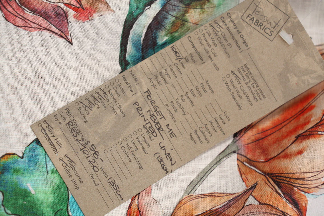 Forget Me Never Printed Linen - Image 4