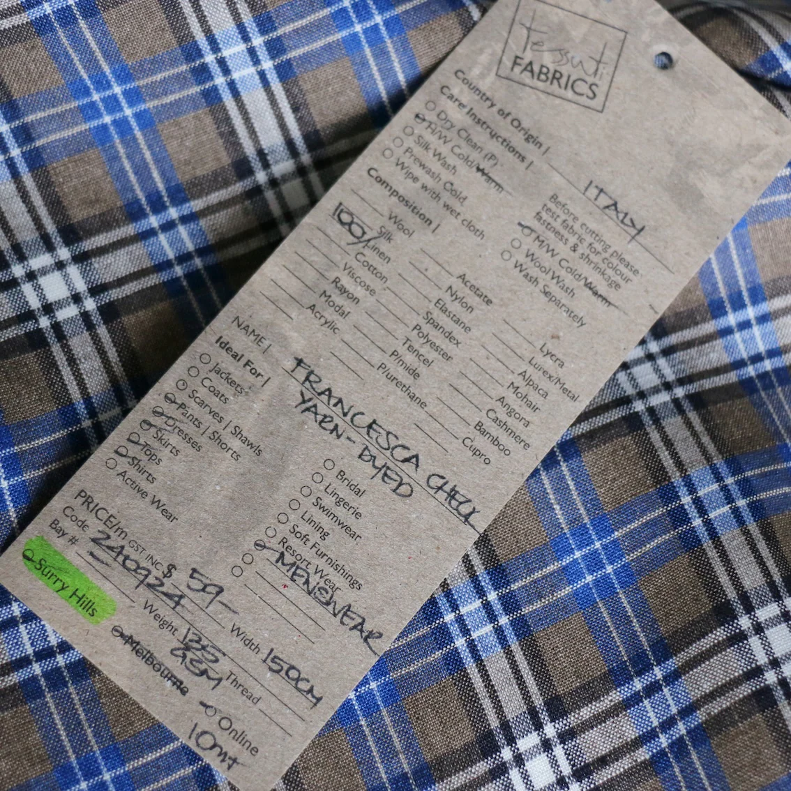 Francesca Check Linen - Image 4