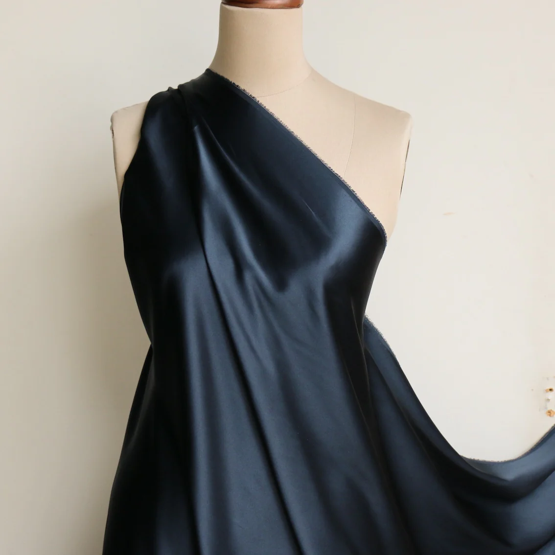 French Navy Satin - 19mm - Image 3