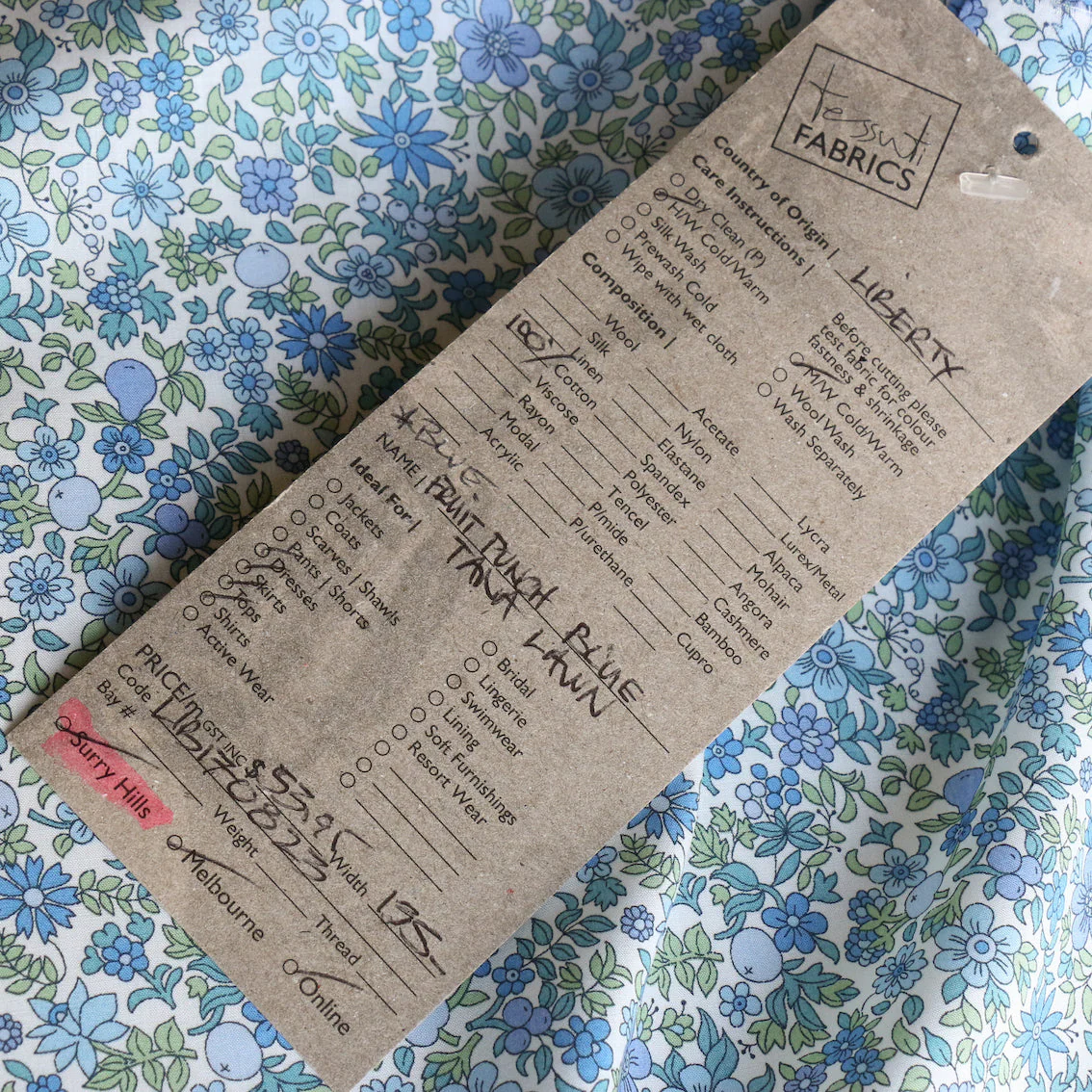 Fruit Punch Blue - Liberty Tana Lawn™ - Image 4