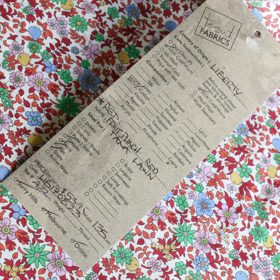 Fruit Punch Red - Liberty Tana Lawn™ - Image 4