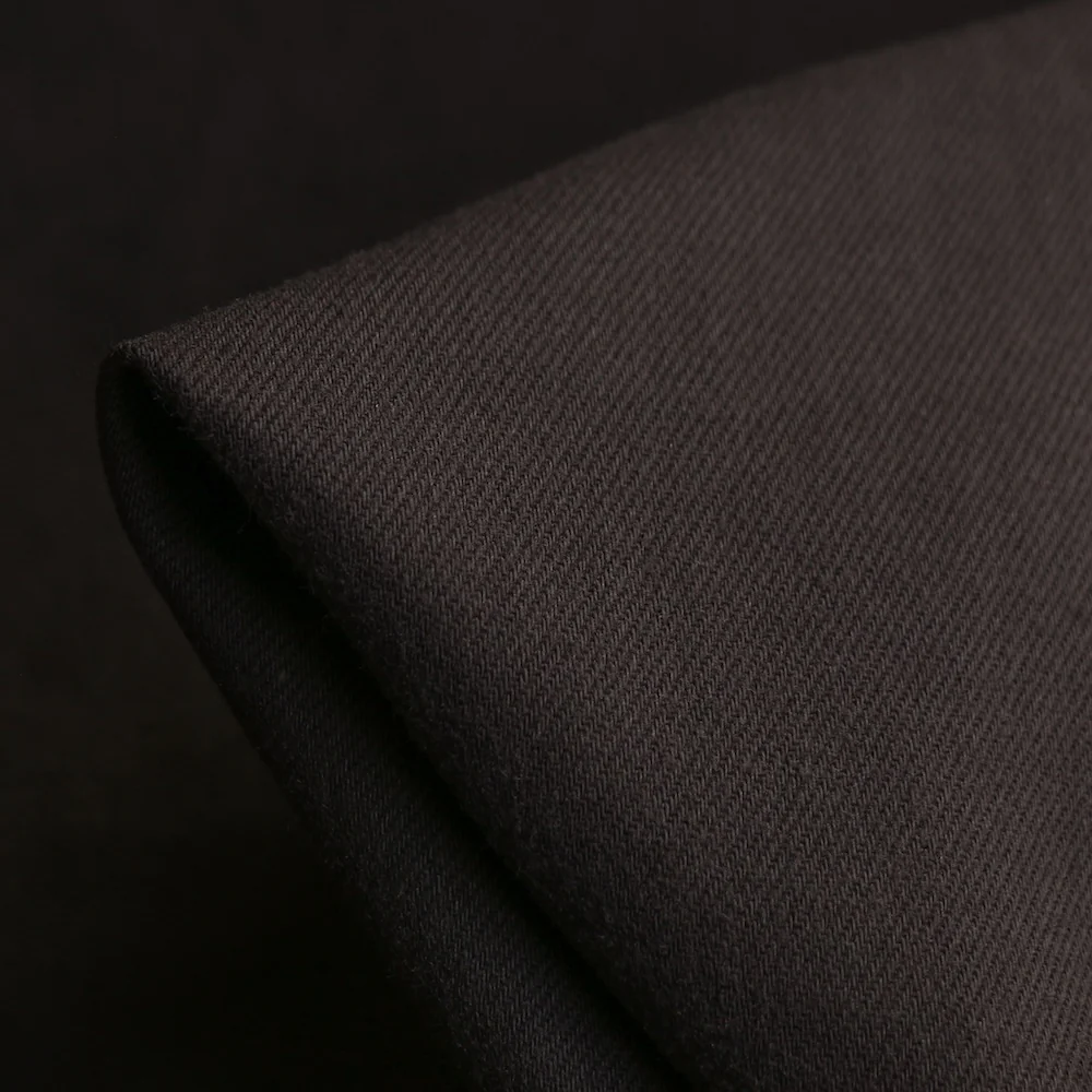 Fuji Ash Brown Drill - Cotton/Wool - Tumbler Finish