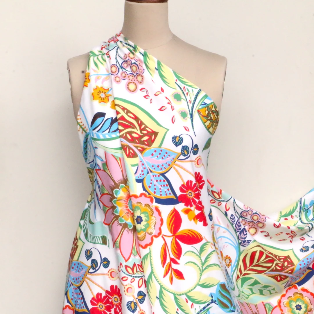 Funny Flowers Viscose/Linen - Image 5