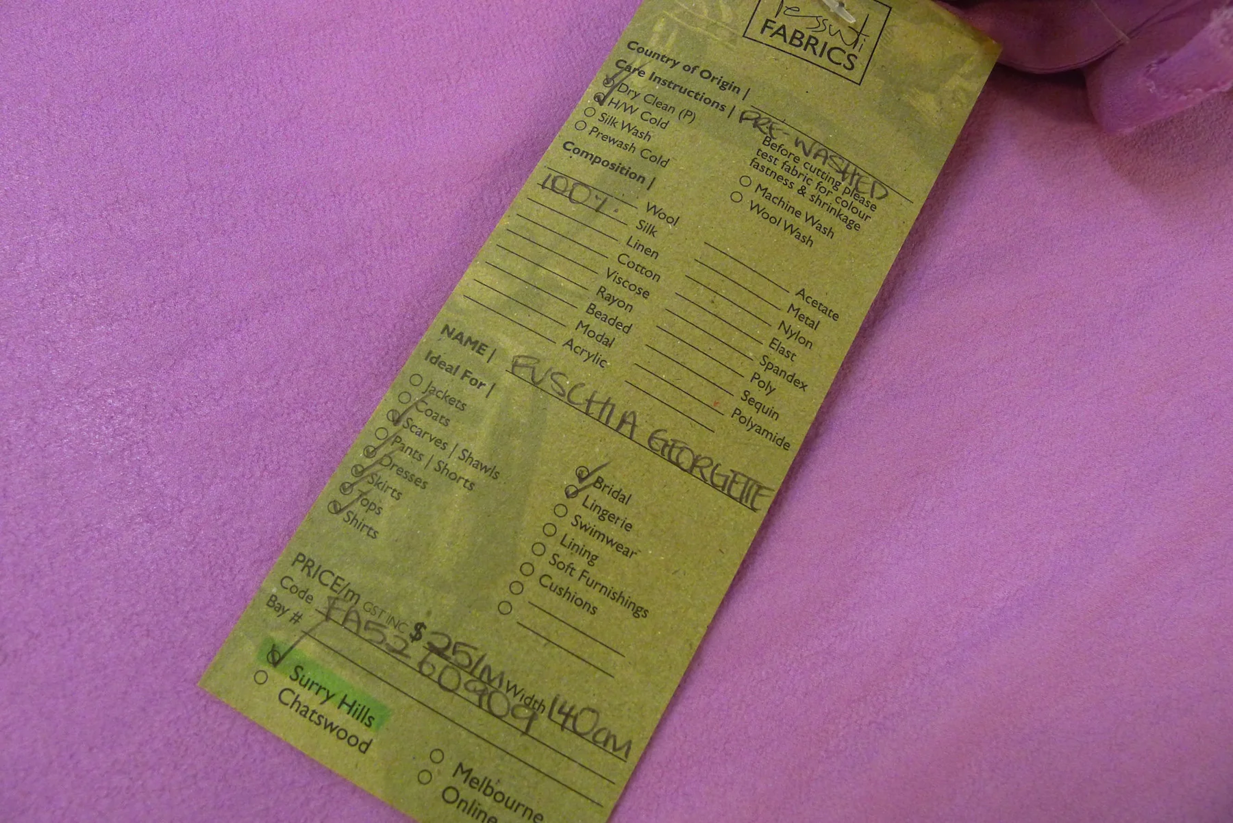 Fuschia Georgette - Image 5