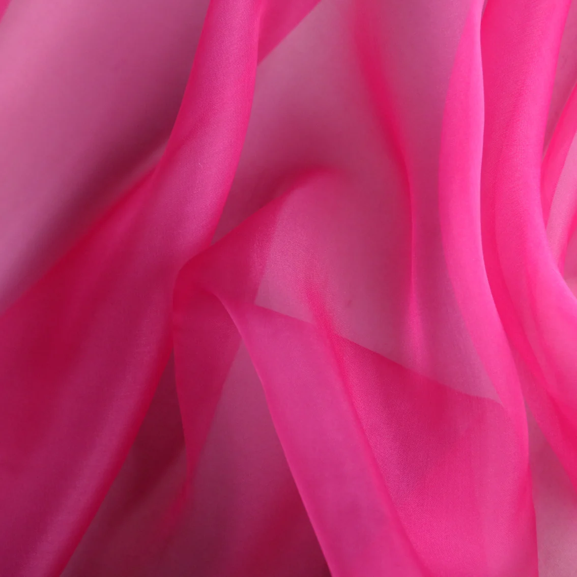 Fuschia Silk Organza - Image 2