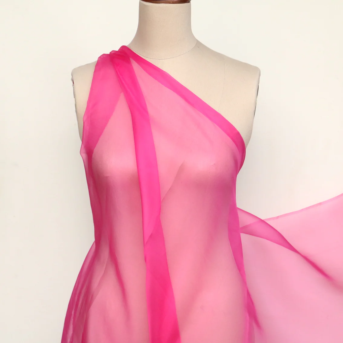 Fuschia Silk Organza - Image 4