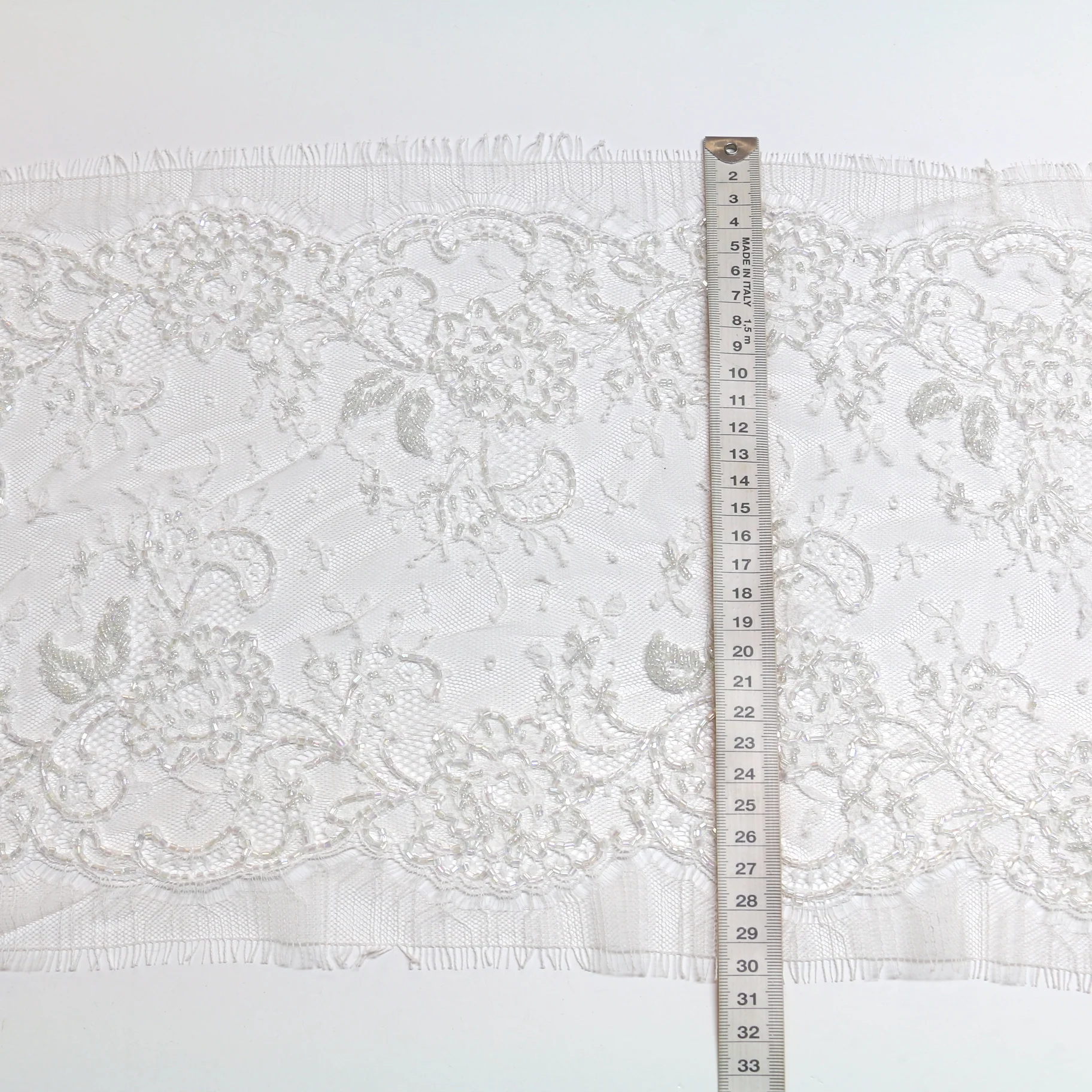 Gabriella Beaded - Lace Trim - 28cm - Image 3