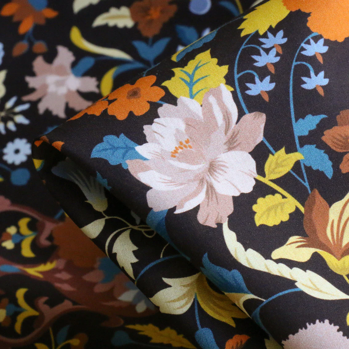Garden Of Adonis Chocolate - Liberty Tana Lawnâ˘