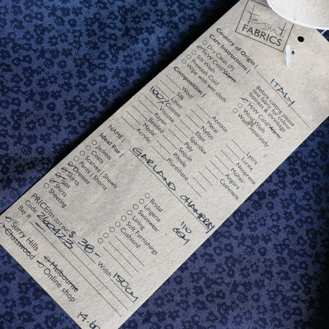 Garland Chambray Cotton Shirting - Image 3