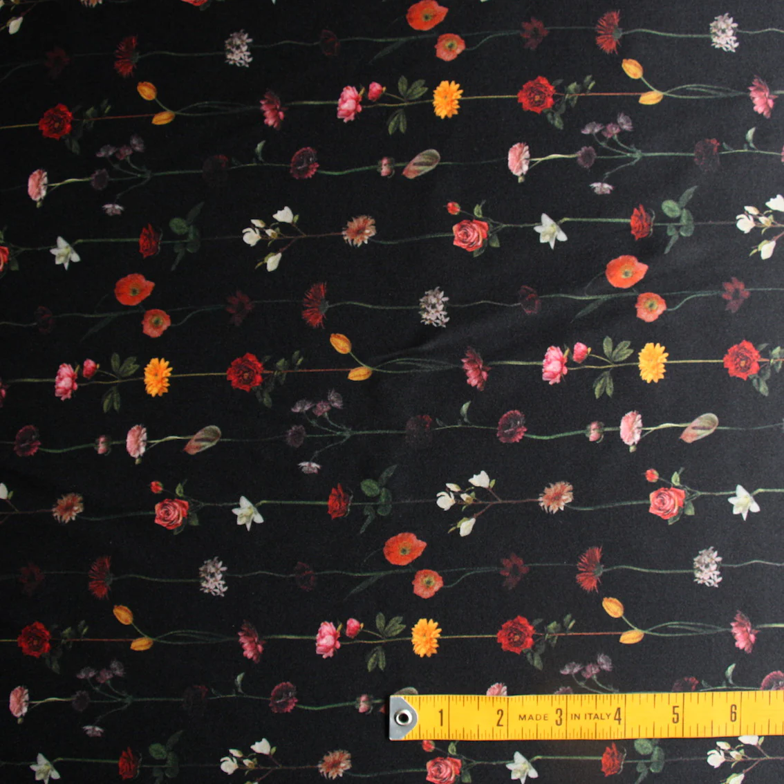 Gems On Jet Silk Satin - Image 3