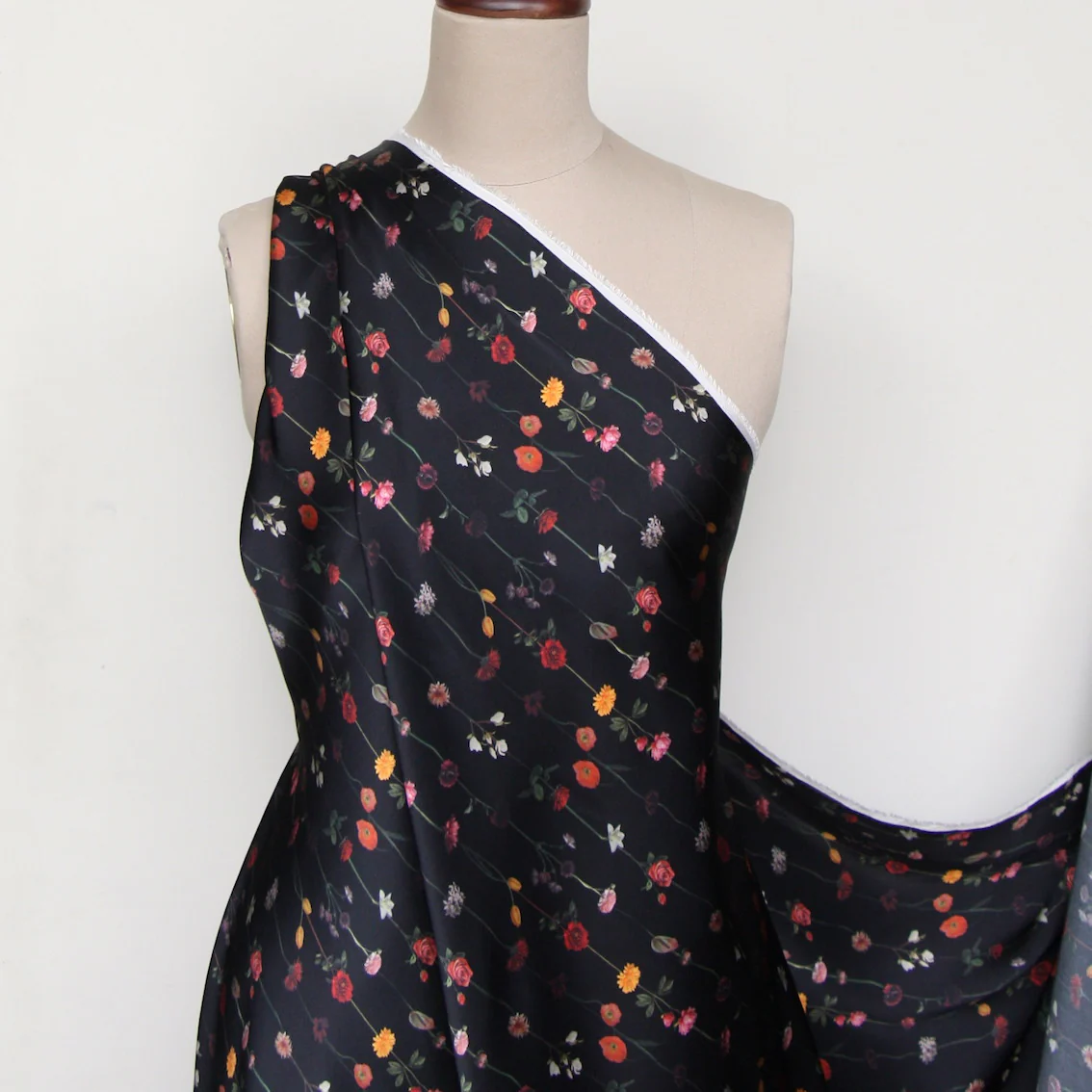 Gems On Jet Silk Satin - Image 6